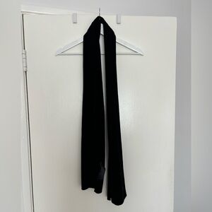 All Saints Classic Black Knit Scarf
